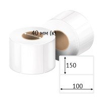 Этикетка самоклеящаяся 100х150 (рядов 1 по 600 шт) Termo TOP deep freeze в рулоне, втулка 40 мм (к) IQ code