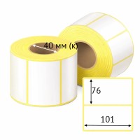 Термоэтикетка ТОП 101х76 (рядов 1 по 500 шт)  в рулоне, втулка 40 мм (к) IQ code