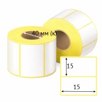 Термоэтикетка ТОП 15х15 (рядов 1 по 14 950 шт)  в рулоне, втулка 40 мм (к) IQ code