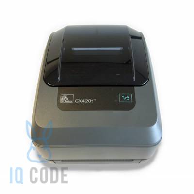 Принтер этикеток Zebra GX420t термотрансферный 203 dpi, Ethernet, USB, RS-232, отрезчик, GX42-102422-000