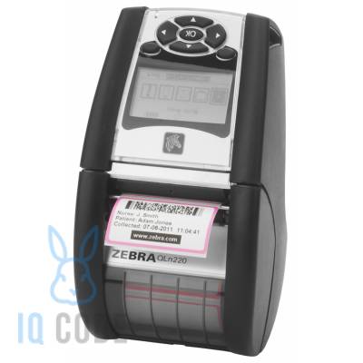 Принтер этикеток Zebra Qln220 термо 203 dpi, LCD, Bluetooth, USB, RS-232, QN2-AUCAEE10-00
