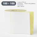Термоэтикетка ЭКО 100х100 (рядов 1 по 500 шт)  в рулоне, втулка 40 мм (к) IQ code