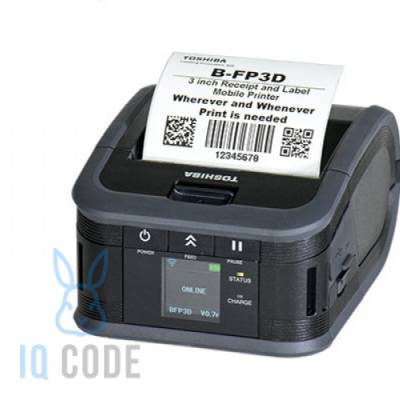 Принтер этикеток Toshiba B-FP3D термо 203, Bluetooth, USB, B-FP3D-GS30-QM-R(N)