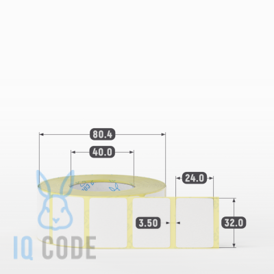 Термоэтикетка ЭКО 32х24, втулка 40 мм (к) (рядов 1 по 1000 шт) IQ code Термоэтикетка ЭКО 32х24, втулка 40 мм (к) (рядов 1 по 1000 шт) IQ code