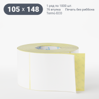 Термоэтикетка ЭКО 105х148 (рядов 1 по 1 000 шт)  в рулоне, втулка 76 мм (к) IQ code