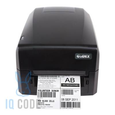 Принтер этикеток Godex GE300 термотрансферный 203 dpi, Ethernet, USB, RS-232, 011-GE0E12-000