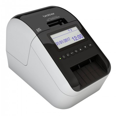 Принтер этикеток Brother QL-820 термо 300 dpi, LCD, Ethernet, Bluetooth, WiFi, USB, отрезчик, QL820NWBR1