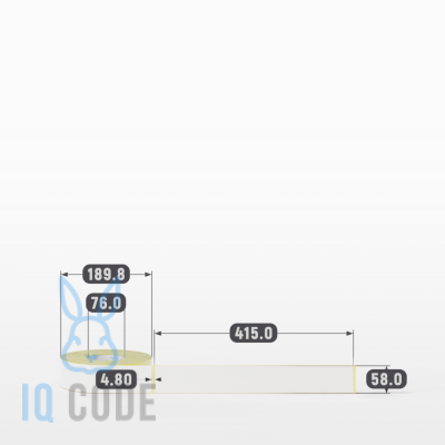 Термоэтикетка ЭКО 58х415, втулка 76 мм (к) (рядов 1 по 400 шт) IQ code Термоэтикетка ЭКО 58х415, втулка 76 мм (к) (рядов 1 по 400 шт) IQ code