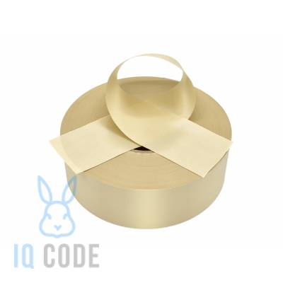 Лента текстильная Сатин бежевый 20 мм/200 м, втулка 76 мм 