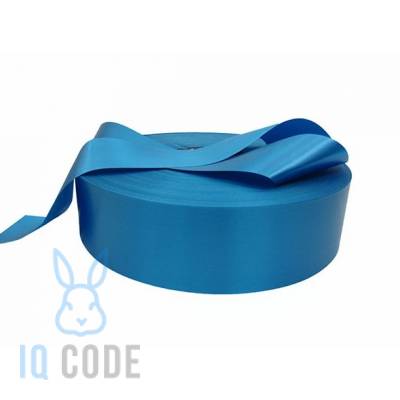 Лента текстильная Сатин ярко-синий 20 мм/200 м, втулка 76 мм 