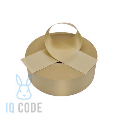 Сатиновая лента 20мм х 200м втулка 76 мм, цвет - темно-бежевый