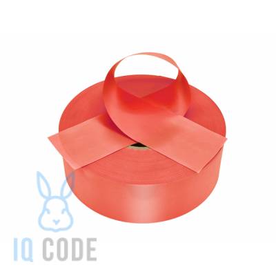 Сатиновая лента 20мм х 200м втулка 76 мм, цвет - оранжево-розовый