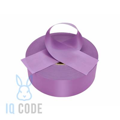 Сатиновая лента 20мм х 200м втулка 76 мм, цвет - светло-сиреневый