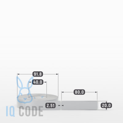 Этикетка самоклеящаяся 20х80 (рядов 1 по 500 шт) PET Matt Silver в рулоне, втулка 40 мм (к) IQ code