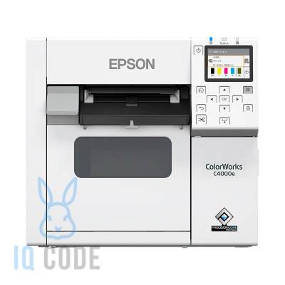 Принтер этикеток Epson C4000e (bk) струйный 1200x1200, LCD, отрезчик, C31CK03102BK
