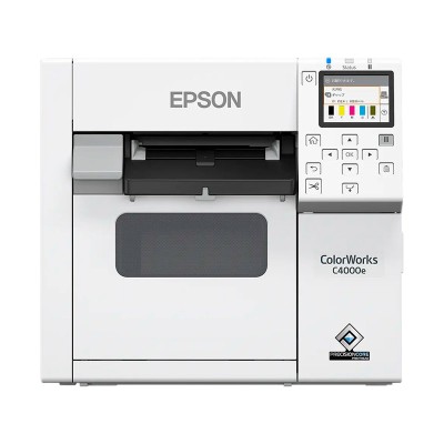 Принтер этикеток Epson C4000e (bk) струйный 1200x1200, LCD, отрезчик, C31CK03102BK Принтер этикеток Epson C4000e (bk) струйный 1200x1200, LCD, отрезчик, C31CK03102BK