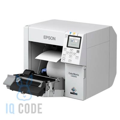 Принтер этикеток Epson C4000e (bk) струйный 1200x1200, LCD, отрезчик, C31CK03102BK
