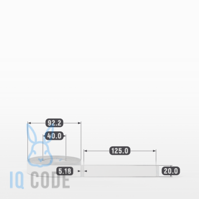 Этикетка самоклеящаяся 20х125 (рядов 1 по 300 шт) Полипропилен белый в рулоне, втулка 40 мм (к) IQ code