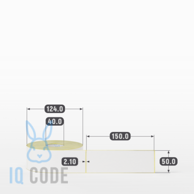 Термоэтикетка ЭКО 50х150, втулка 40 мм (к) (рядов 1 по 500 шт) IQ code Термоэтикетка ЭКО 50х150, втулка 40 мм (к) (рядов 1 по 500 шт) IQ code